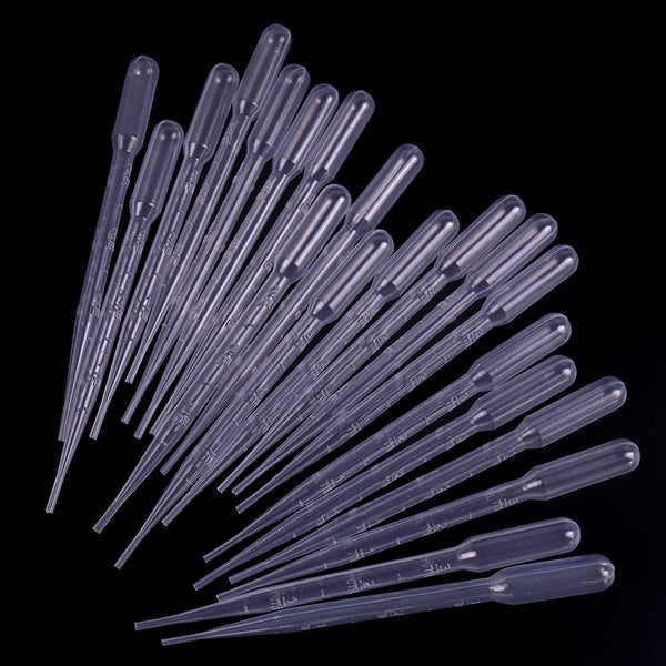 100PCS 3ML Disposable Plastic Transfer Graduated Pipettes